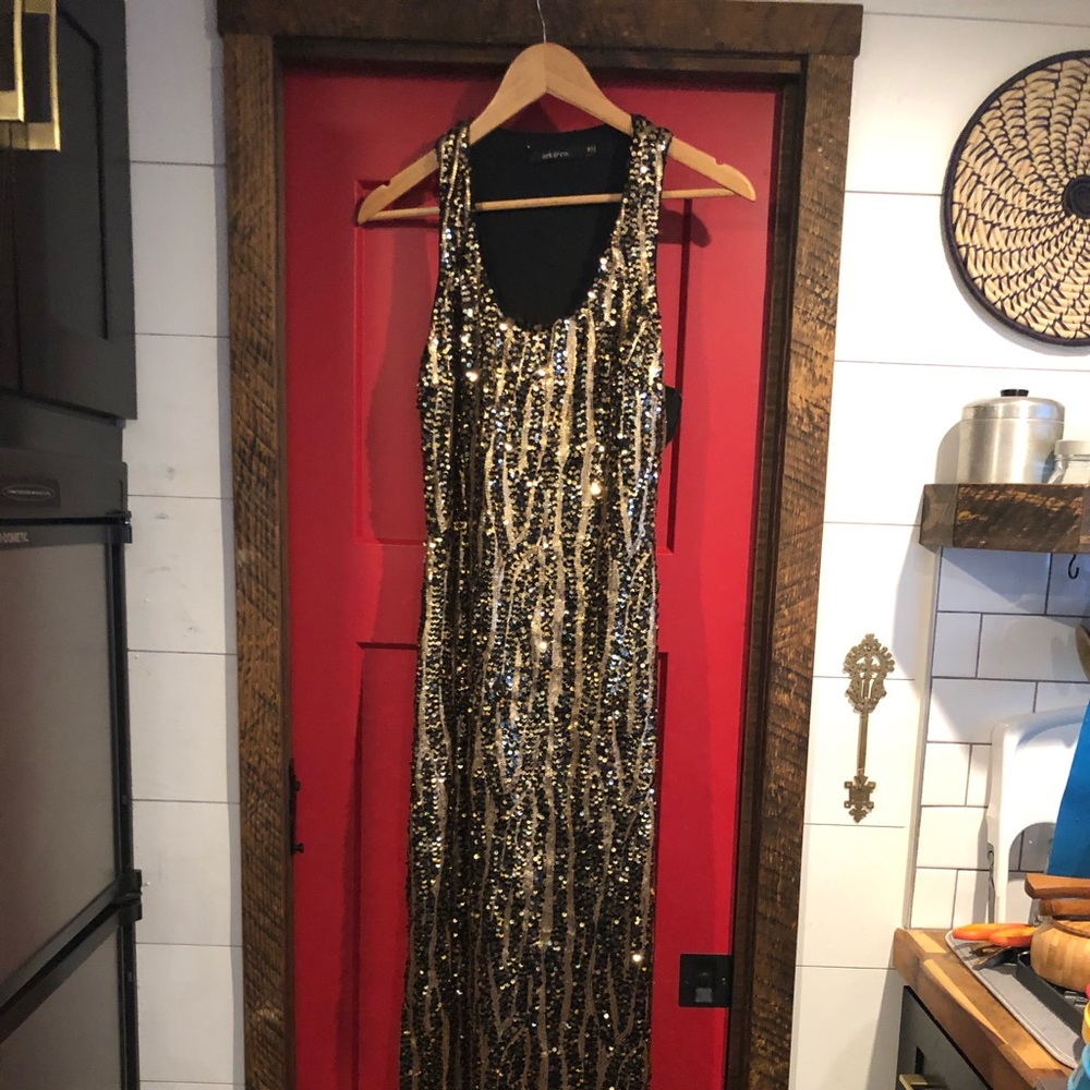 Long sequined dress